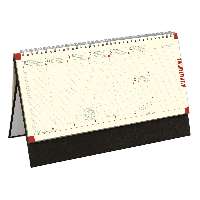 ASZTALI NAPTÁR 2026 C051-003, JEGYZETTÖMBÖS, CHAMOIS, ÁLLÓ, FEKETE