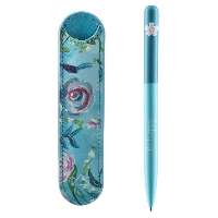 GOLYÓSTOLL BURGEON, ECO BŐR TOKKAL, 1,0 MM KÉK  412215, KÉK ÍRÁS