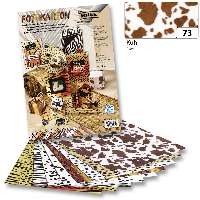 DEKORÁCIÓS KARTON FOLIA, 50X70 CM, 300 GR , TEHÉN MINTÁS