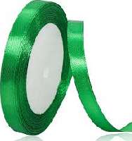SZATÉN SZALAG, 6 MM-ES, KB.22 MÉTER, ZÖLD