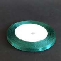 SZATÉN SZALAG, 6 MM-ES, KB.22 MÉTER, FENYŐZÖLD