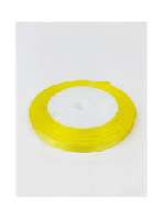 SZATÉN SZALAG, 6 MM-ES, KB.22 MÉTER, CITROMSÁRGA