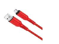 TÖLTŐKÁBEL HOCO VICTIRY, X59 MICRO USB, 1 M 2,4A, PIROS