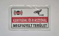 MATRICA KAMERÁVAL ÉS RIASZTÓVAL MEGFIGYELT TERÜLET, 25X15