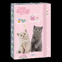 FÜZETBOX A/4, CUTE ANIMALS-TEA PARTY