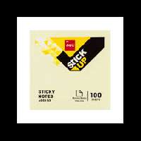JEGYZETTÖMB ÖNTAPADÓS DELI, 76X76MM, 100 LAP, SÁRGA