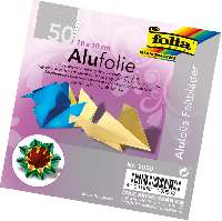 HAJTOGATHATÓ ALUMINIUM ÍVEK  FOLIA, 10X10 CM , 50 ÍV/CSOM ( CSOMAG NEM BONTHATÓ), VEGYES