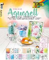 DEKORÁCIÓS PAPÍR KÉSZLET  FOLIA, AKVARELL 24X34 CM 270G, 20 ÍV/CSOM ( CSOMAG NEM BONTHATÓ), VÁLOGATOTT SZÍN