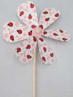 SZÉLFORGÓ FA, 22X55 CM, KATICA