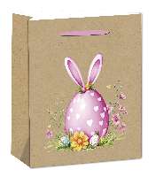 AJÁNDÉKTASAK, HÚSVÉTI, 26X32CM, TOJÁS NYUSZIFÜL