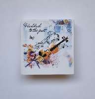 JEGYZETTÖMB, MINTÁS DOBOZBAN, 9,5X9,5 CM 150 LAP, RETRO