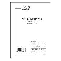 C.3410-109/V MOSÁSI JEGYZÉK, 50X2 PÉLDÁNY, A/5