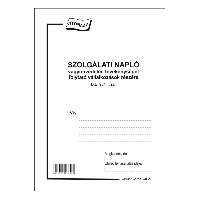 D.E.901 SZOLGÁLATI NAPLÓ, 64 OLDAL, 31 SZÁMOZOTT LAP, A/5