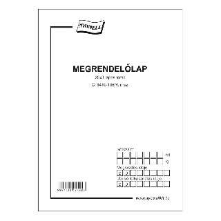 C.3410-106/V MEGRENDELŐLAP, 25X3 LAPOS, A/5