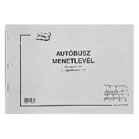 D.GÉPJÁRMŰ 42/V AUTÓBUSZ MENETLEVÉL FEKVŐ, 50X2 LAPOS, A/4