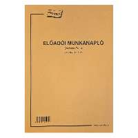 C.5230-315 ELŐADÓI MUNKANAPLÓ, ÁLLÓ, 20 LAPOS, A/4