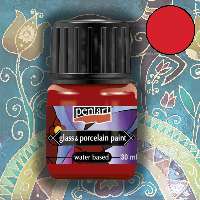 ÜVEG ÉS PORCELÁNFESTÉK 30ML PIROS