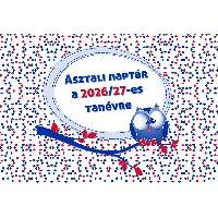 ASZTALI TANÉVES NAPTÁR, 2026-2027