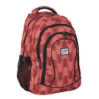 HÁTIZSÁK, OVÁLIS, 33x49x28 CM, PIROS