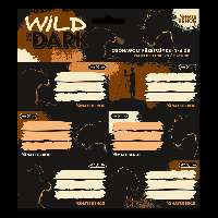 FÜZETCÍMKE, CSOMAGOLT, 3X6 DB/CSOM, WILD IN THE DARK