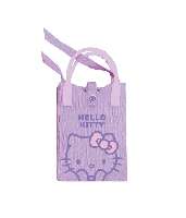 VÁLLTÁSKA, VÁSZON, HELLO KITTY PINK, LILLA