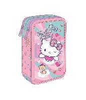 TOLLTARTÓ, 3 EMELETES, TÖLTÖTT, HELLO KITTY PINK