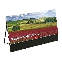 ASZTALI NAPTÁR 2027 T056, FEHÉR, ÁLLÓ, FEKETE, MAGYARORSZÁGOT JÁRVA