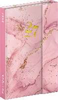 HATÁRIDŐNAPLÓ 2027 5412-PM, MÁGNESES, HETI, PINK MARBLE